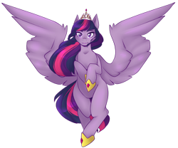 Size: 1024x853 | Tagged: safe, artist:sightlesskitten, twilight sparkle, twilight sparkle (alicorn), alicorn, pony, crown, female, mare, solo