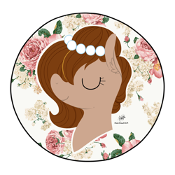 Size: 3000x3000 | Tagged: safe, artist:a35whatever, oc, oc only, oc:brownie bun, earth pony, pony, bust, ear fluff, eyes closed, female, mare, portrait, simple background, solo, transparent background