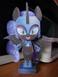 Size: 2880x3840 | Tagged: safe, artist:nikitaowo, nightmare moon, papercraft, photo, solo