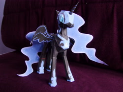 Size: 3840x2880 | Tagged: safe, artist:nikitaowo, derpibooru import, nightmare moon, papercraft, solo