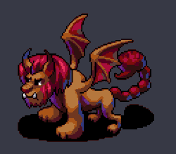 Size: 384x336 | Tagged: safe, artist:pix3m, manticore, pixel art, solo, sprite