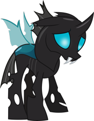 Size: 6603x8454 | Tagged: dead source, safe, artist:pink1ejack, thorax, changeling, the times they are a changeling, absurd resolution, floppy ears, sad, simple background, solo, that was fast, transparent background, vector