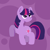 Size: 500x500 | Tagged: safe, artist:glux2, twilight sparkle, pony, unicorn, female, mare, solo