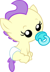 Size: 6412x9277 | Tagged: safe, artist:andreavalentina991, cream puff, pony, absurd resolution, baby, baby pony, diaper, filly, foal, simple background, transparent background, vector