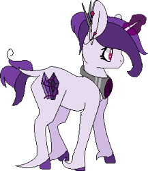 Size: 274x315 | Tagged: safe, artist:dizzy-loves-adopts, oc, oc only, classical unicorn, leonine tail, solo