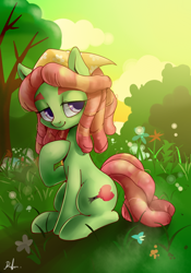 Size: 700x1000 | Tagged: safe, artist:renokim, tree hugger, earth pony, pony, make new friends but keep discord, cute, female, huggerbetes, mare, solo