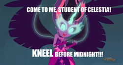 Size: 1276x674 | Tagged: safe, midnight sparkle, sci-twi, twilight sparkle, equestria girls, friendship games, general zod, image macro, kneel before zod, meme, midnight sparkle's lines, superman