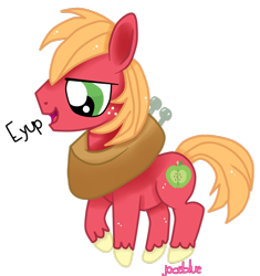 Size: 1024x1091 | Tagged: safe, artist:joceblue, big macintosh, earth pony, pony, eeyup, male, solo, stallion