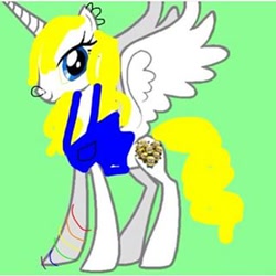 Size: 320x320 | Tagged: artist needed, safe, oc, oc only, alicorn, pony, alicorn oc, despicable me, minions, solo