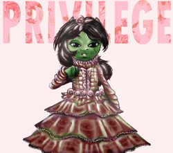 Size: 1280x1129 | Tagged: safe, artist:retsulaire, oc, oc only, oc:checked privilege, classic lolita, lolita fashion