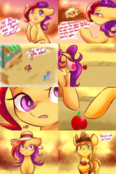 Size: 2560x3840 | Tagged: safe, artist:sugarberry, apple spice, braeburn, apple, comic