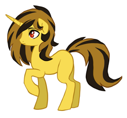 Size: 1097x1022 | Tagged: safe, artist:koviry, oc, oc only, oc:sandy vain, pony, unicorn, blank flank, red eyes, solo