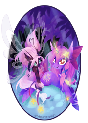 Size: 1435x1992 | Tagged: safe, artist:starrypon, oc, oc only, oc:anira, oc:rume, breezie