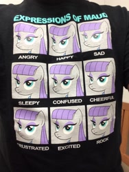 Size: 960x1280 | Tagged: safe, maud pie, clothes, college, expressions, irl, photo, shirt