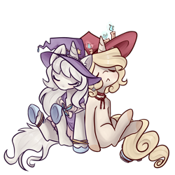 Size: 2000x2000 | Tagged: safe, artist:goshhhh, oc, oc only, pony, unicorn, sleeping, witch