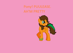 Size: 900x650 | Tagged: safe, oc, oc only, oc:whiskey drops, pegasus, pony, pony creator, grin, i'm fabulous, text