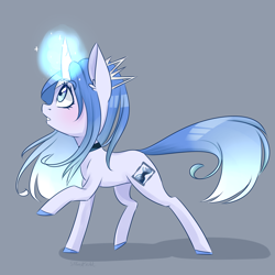 Size: 2000x2000 | Tagged: safe, artist:silbersternenlicht, oc, oc only, glowing horn, solo