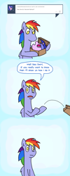 Size: 600x1500 | Tagged: safe, artist:ryuspike, rainbow blaze, sea swirl, seafoam, ask-rainbowdad, comic, tumblr