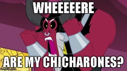 Size: 460x258 | Tagged: safe, edit, edited screencap, screencap, lord tirek, twilight's kingdom, grammar error, image macro, meme, tirek where is your meme?!