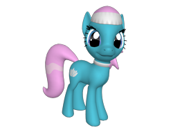 Size: 1200x900 | Tagged: safe, lotus blossom, earth pony, pony, 3d, female, head turn, looking at you, mare, pony creator 3d, ponylumen, smiling, solo