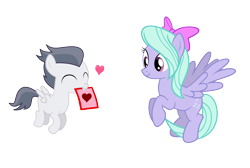 Size: 1124x756 | Tagged: safe, artist:lunaticdawn, flitter, rumble, colt, female, flitterumble, heart, male, mare, shipping, simple background, straight, straight shota, transparent background