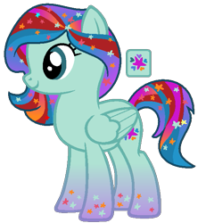 Size: 553x599 | Tagged: safe, artist:monkfishyadopts, oc, oc only, base used, gradient hooves, gradient mane, solo, stars, universe pony