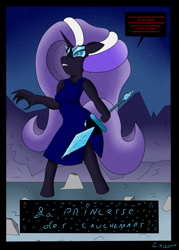 Size: 2500x3487 | Tagged: artist needed, safe, nightmare rarity, anthro, angry, comic, cover, solo