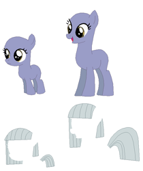 Size: 584x696 | Tagged: safe, artist:selenaede, limestone pie, cute, filly, frown, open mouth, smiling, template