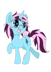 Size: 752x1063 | Tagged: safe, artist:moekonya, oc, oc only, oc:wind art, pony, unicorn, solo