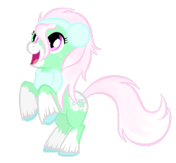 Size: 781x726 | Tagged: safe, artist:russiankolz, minty, g3, earmuffs, g3 to g4, generation leap, redesign, simple background, solo, transparent background, unshorn fetlocks