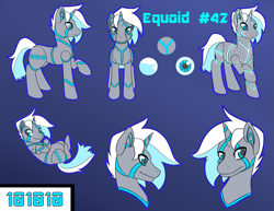 Size: 1617x1249 | Tagged: safe, artist:bumblebun, oc, oc only, original species, robot, unicorn