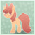 Size: 2100x2100 | Tagged: safe, artist:vogelchan, apple bloom, earth pony, pony, female, filly, simple background, solo