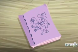 Size: 960x640 | Tagged: safe, derpibooru import, screencap, griffon, the lost treasure of griffonstone, book