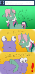 Size: 500x1054 | Tagged: safe, artist:kourabiedes, fizzy, smooze, g1, ask, ask fizzy, comic, solo, tumblr