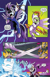 Size: 630x969 | Tagged: safe, artist:ben bates, idw, fili-second, masked matter-horn, zapp, spoiler:comic, spoiler:comicannual2014, idw advertisement, power ponies, preview