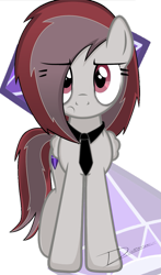 Size: 685x1167 | Tagged: safe, artist:untaloc, oc, oc only, oc:skyler diamond, pegasus, pony, cutie mark, diamonds, looking at you, necktie, simple background, solo, transparent background