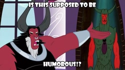 Size: 1024x575 | Tagged: safe, edit, edited screencap, screencap, lord tirek, tirac, g1, my little pony 'n friends, exploitable meme, g1 to g4, generation leap, generational ponidox, is this supposed to be humorous, meme