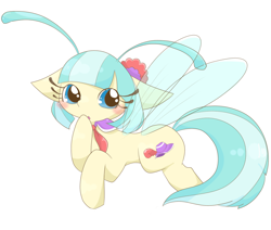 Size: 1280x1085 | Tagged: safe, artist:animal11991, coco pommel, breezie, blushing, breeziefied, cocobetes, cute, solo, species swap, weapons-grade cute