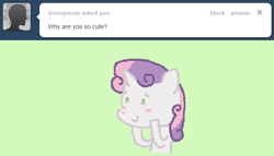 Size: 638x364 | Tagged: safe, sweetie belle, ask, ask sweetie belle, solo, tumblr