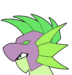 Size: 534x555 | Tagged: safe, artist:combatkaiser, spike, dragon, crossover, digimon, digimonized, simple background, solo, transparent background