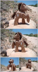 Size: 3550x6650 | Tagged: safe, artist:xofox, doctor whooves, pony, craft, irl, male, photo, solo, stallion, woodwork