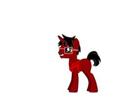 Size: 830x650 | Tagged: safe, oc, oc only, oc:deathpool, pony, unicorn, pony creator, blank flank, glasses, solo