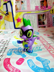 Size: 640x853 | Tagged: safe, humdrum, spike, dragon, power ponies (episode), merchandise, power ponies, solo