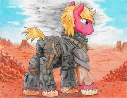 Size: 1017x786 | Tagged: safe, artist:philo5, big macintosh, earth pony, pony, mad max, male, max rockatansky, solo, stallion