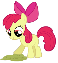 Size: 2000x2136 | Tagged: dead source, safe, artist:derpsgaw, apple bloom, earth pony, pony, digging, dirt, female, filly, foal, high res, simple background, solo, transparent background, vector