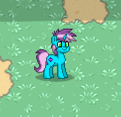 Size: 244x237 | Tagged: artist needed, safe, oc, oc only, oc:gyro tech, unicorn, pixel art, pony town