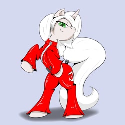 Size: 1000x1000 | Tagged: safe, artist:[redacted], ash crimson, clothes, crossover, king of fighters, ponified, solo