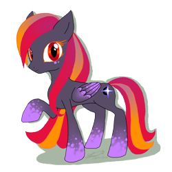 Size: 1000x1000 | Tagged: safe, artist:f-sonic, oc, oc only, oc:midnight star, simple background, solo, transparent background