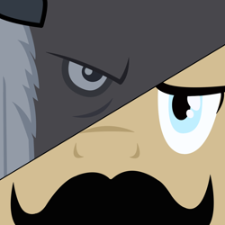 Size: 894x894 | Tagged: safe, artist:owenneil, chief thunderhooves, sheriff silverstar, angry, close-up