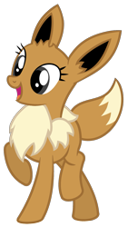 Size: 1193x2108 | Tagged: safe, artist:partylikeanartist, eevee, pokémon, ponified, ponymon, simple background, solo, transparent background